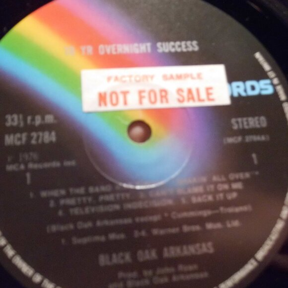 Black Oak Arkansas, 10 Year Overnight Success UK. Import Promo LP. 1971 VG+ - Picture 2 of 4